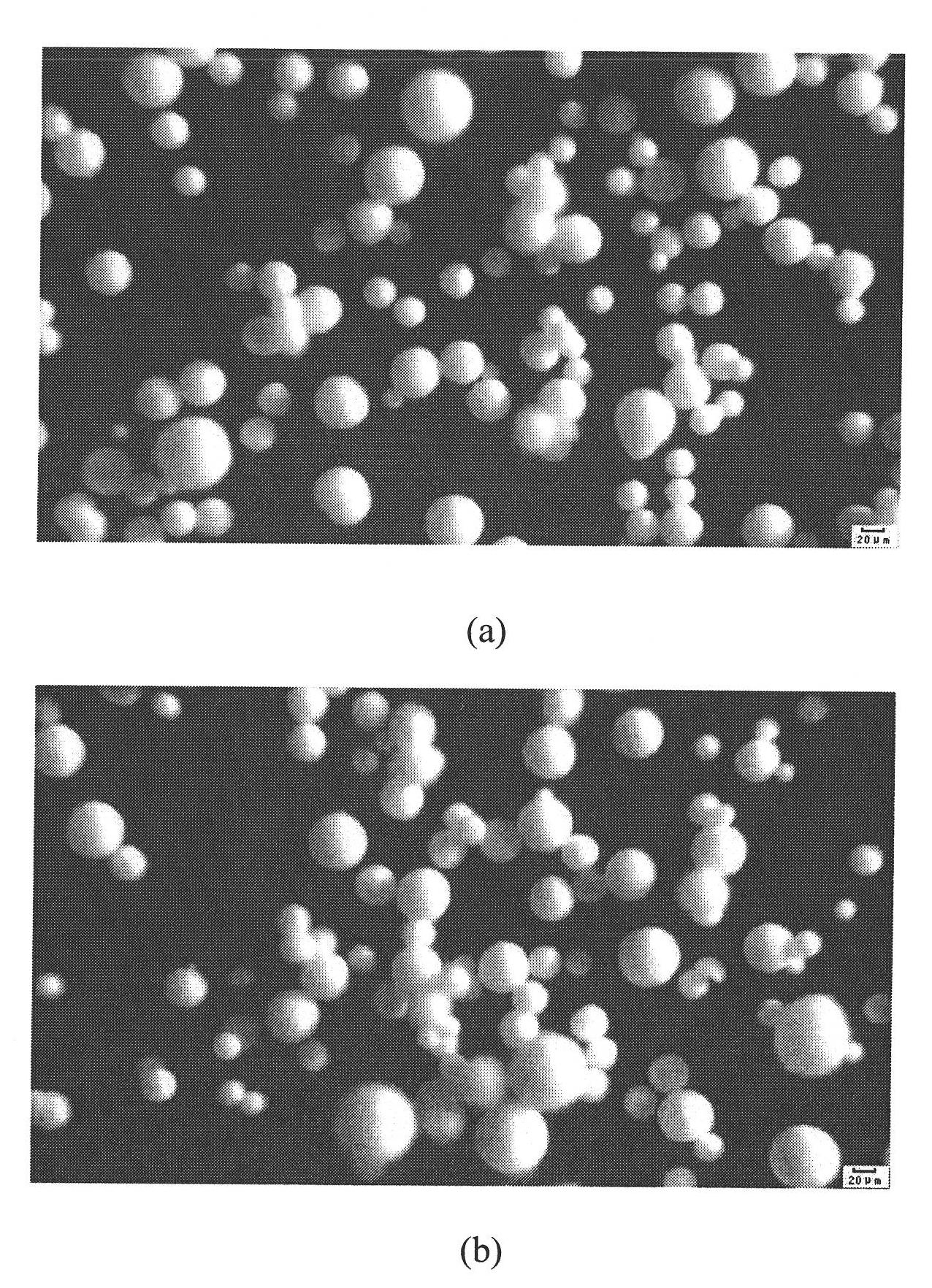 Method for preparing beta-Al2O3 precursor powder by spray drying taking water as medium