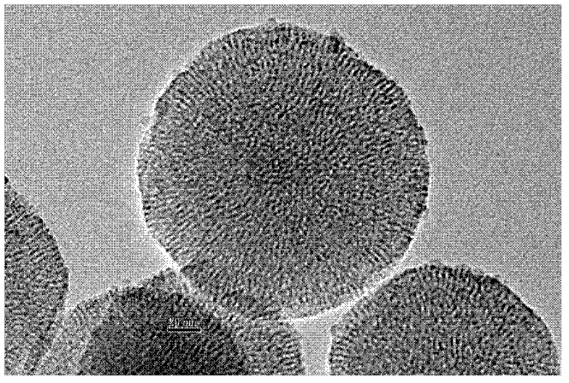 Mono-dispersed spherical mesoporous silicon dioxide nanomaterial and preparation method thereof