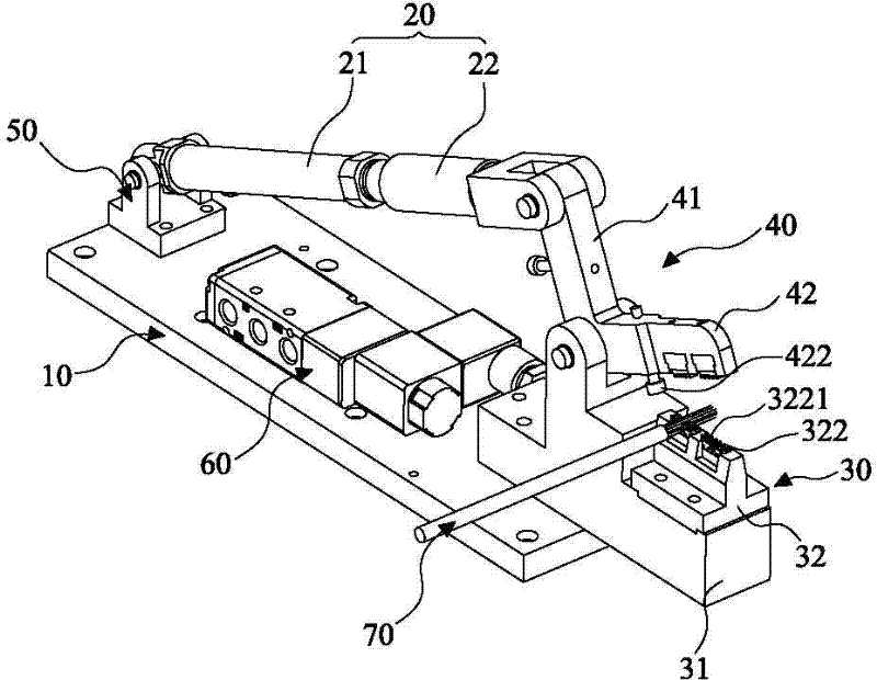 Connector cable pressing jig