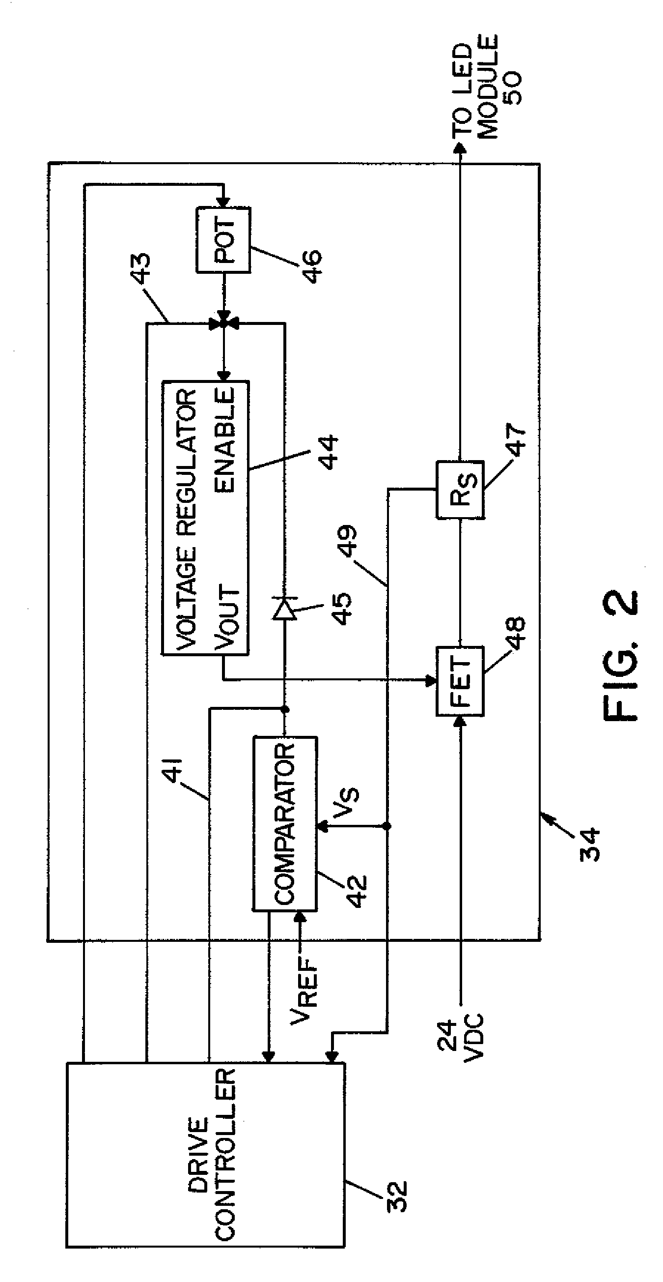 Lighting control system having temperature compensation and trim circuits