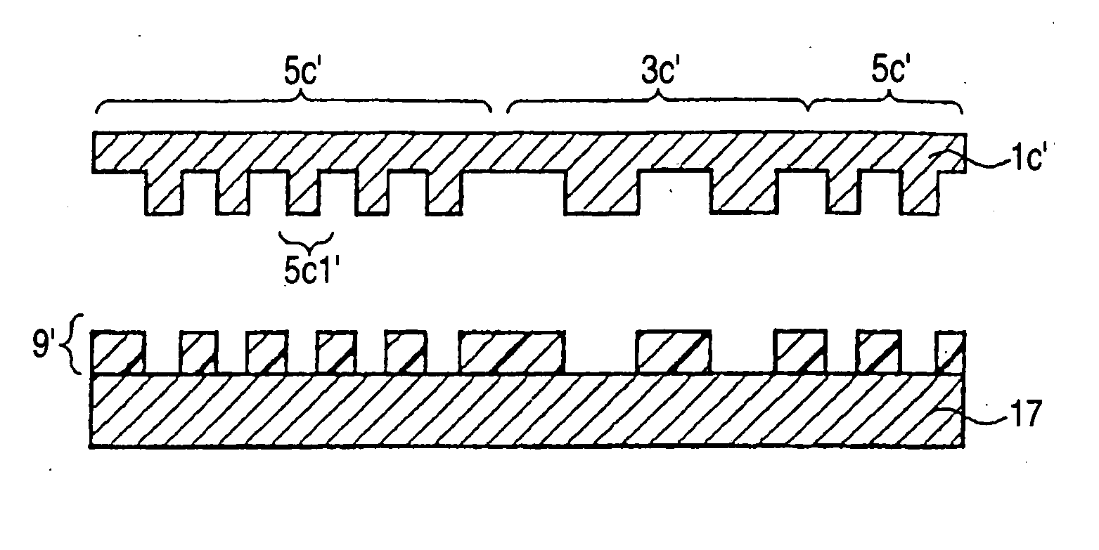 Imprint stamper, method for manufacturing the same, recording medium, method for manufacturing the same, information recording/reproducing method, and information recording/reproducing apparatus