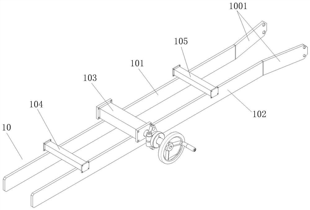 Cutting, discharging and arranging device for integrated circuit element packaging pipes