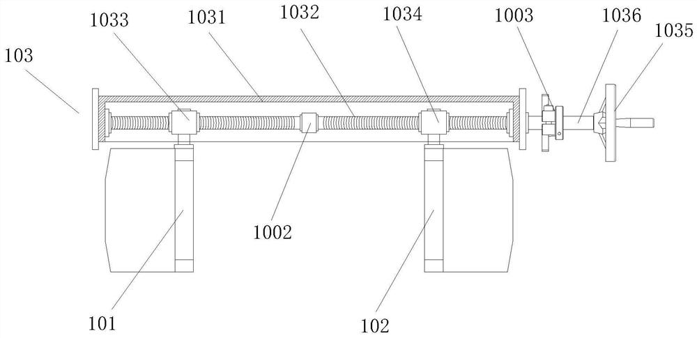 Cutting, discharging and arranging device for integrated circuit element packaging pipes