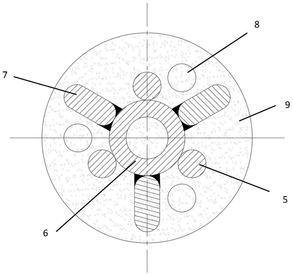 Underground space expansion anchor rod pile positioner