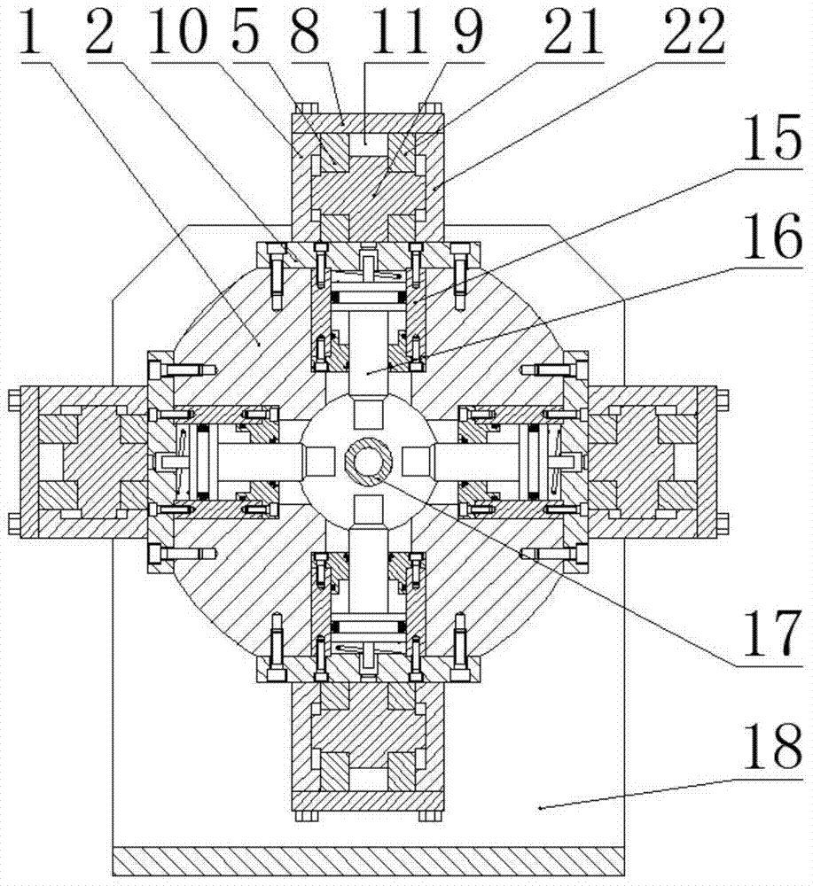 Rod pipe material discharging device driven by explosive slice chemical energy release explosion