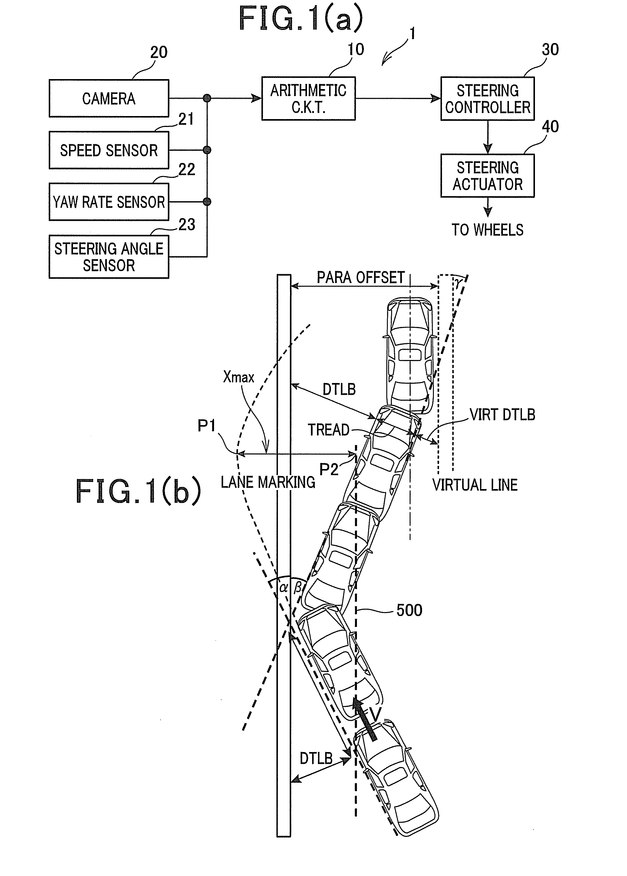 Lane departure control system