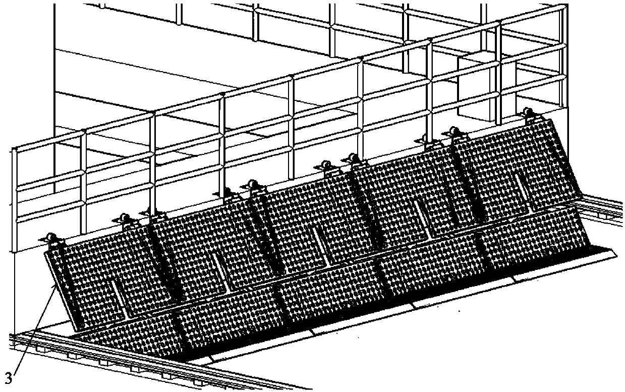 A model ice throwing and collecting device