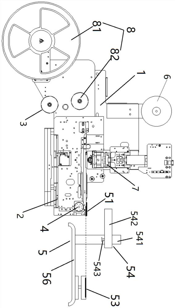 A dfn micro device taping packaging system