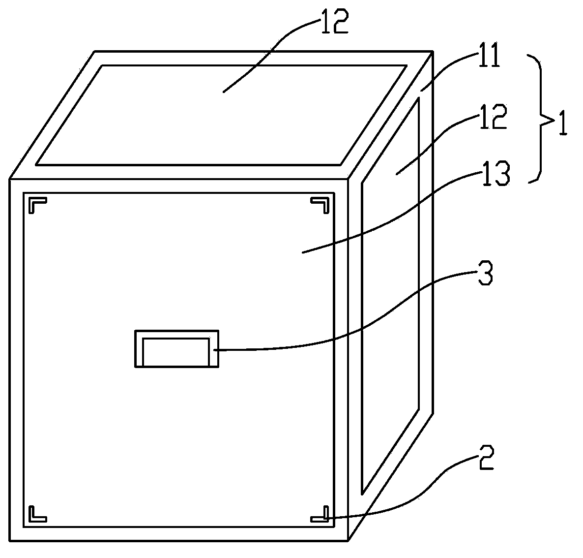 Storing frame of liquid crystal glass substrate