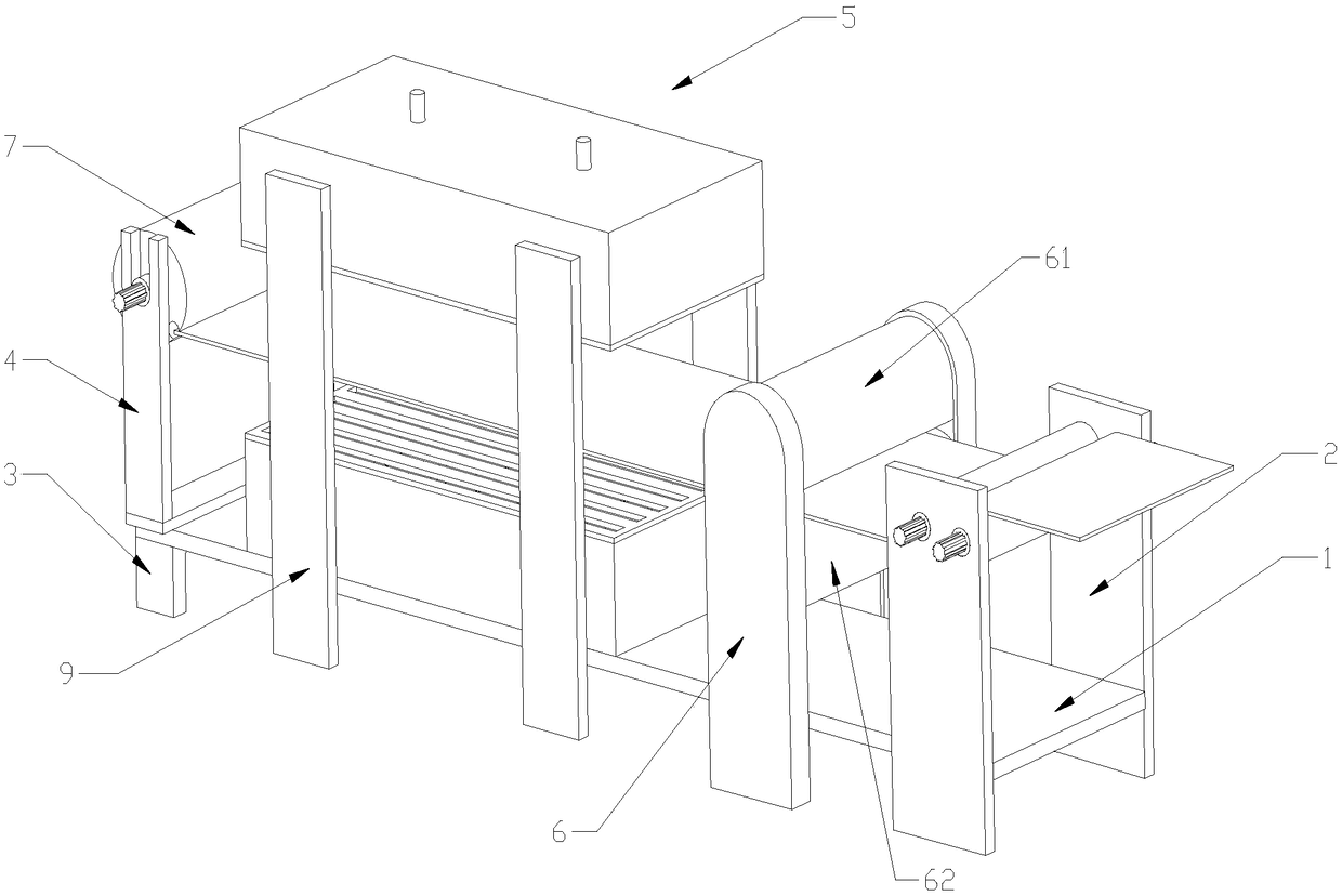 Automatic drying and rolling-up perfecting press