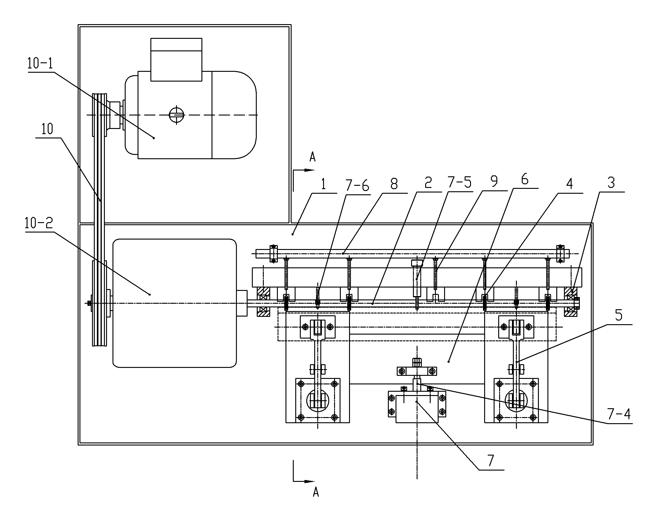 Machine special for cutting waist-shaped arc groove