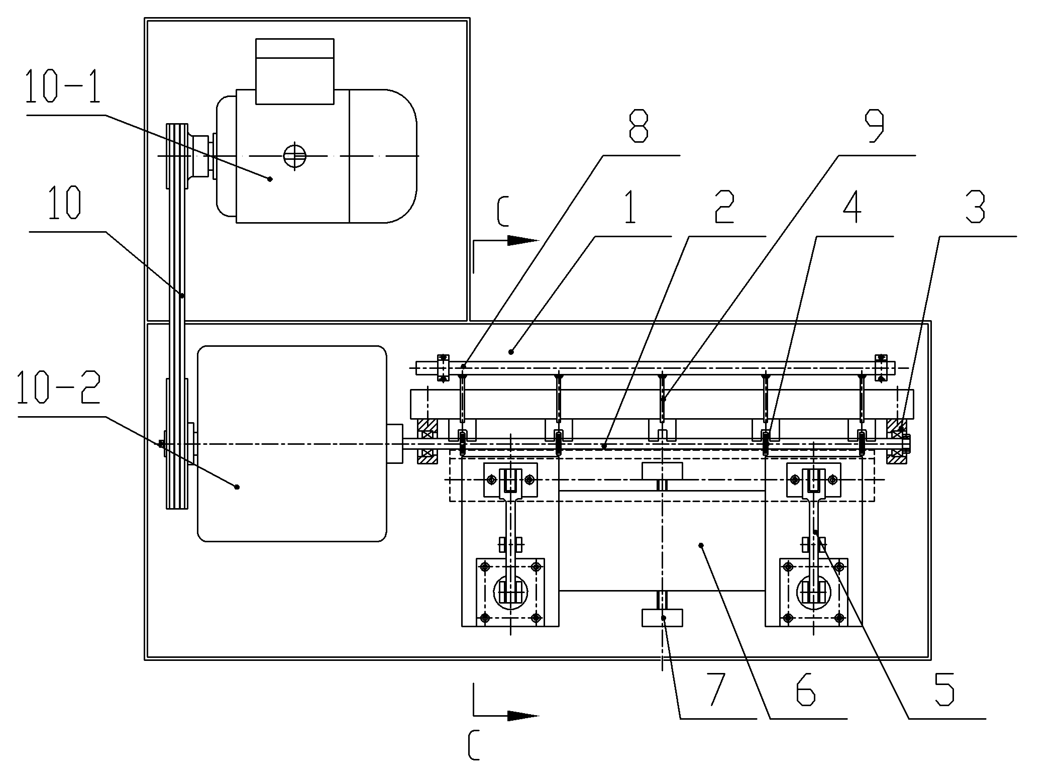 Machine special for cutting waist-shaped arc groove