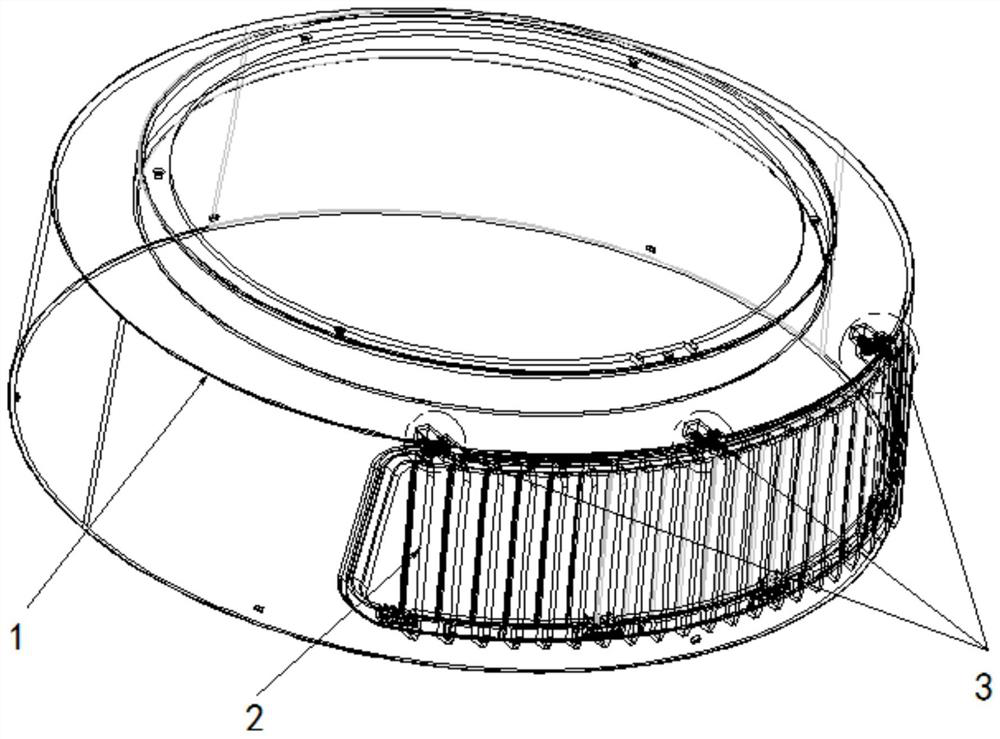 Air inlet/outlet grille structure and air conditioner indoor machine