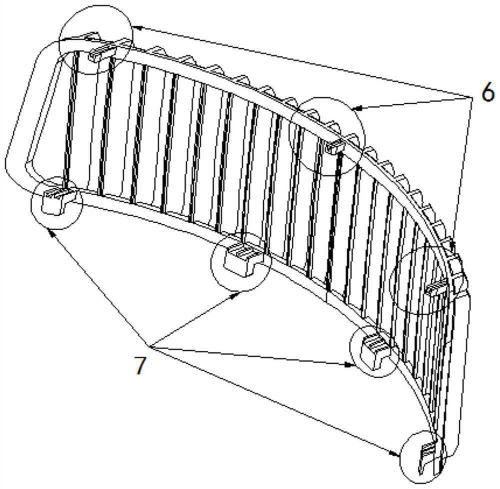 Air inlet/outlet grille structure and air conditioner indoor machine