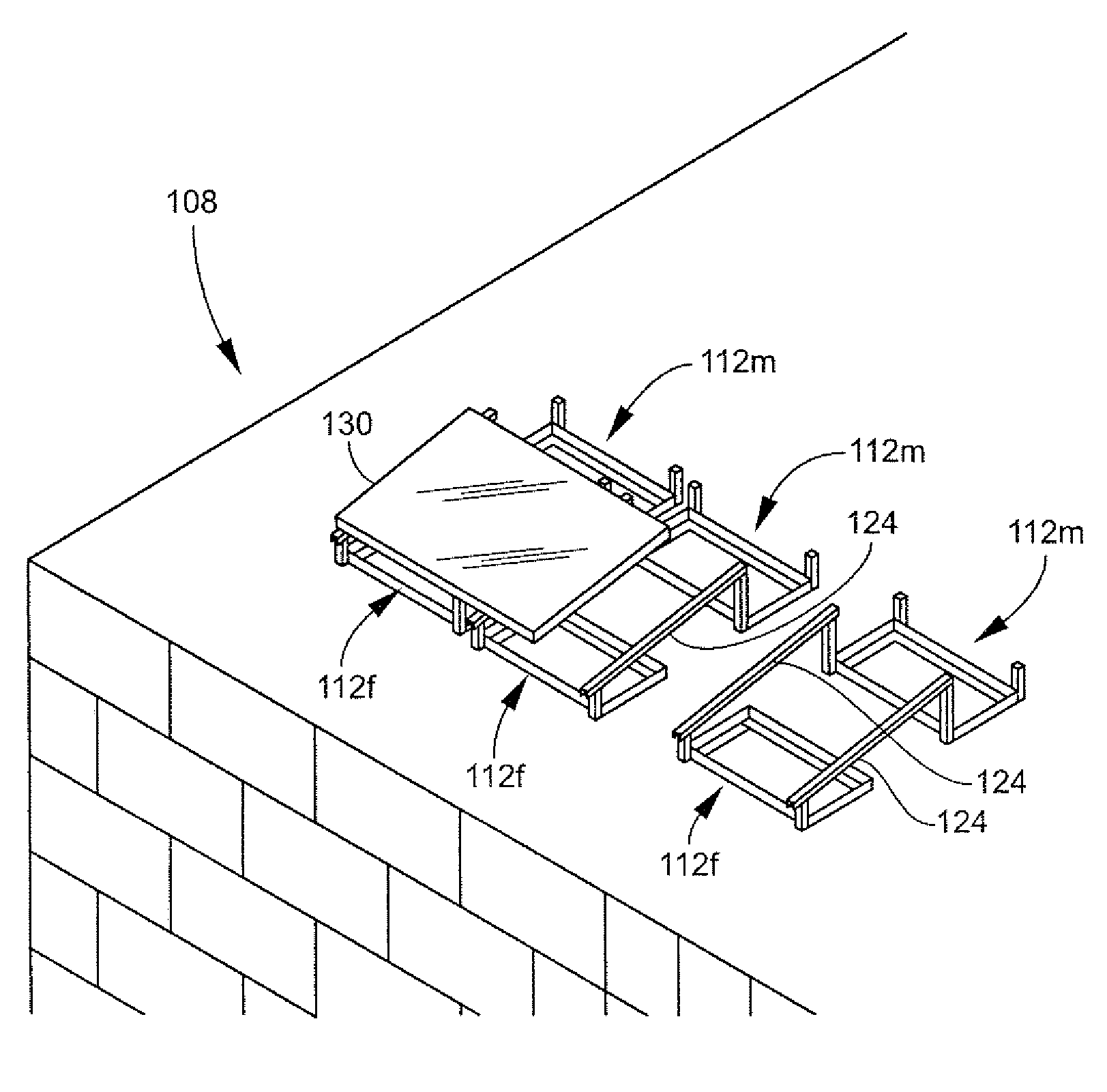 Solar panel racking assembly