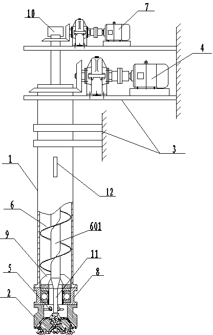 Drilling machine for exploiting shale gas