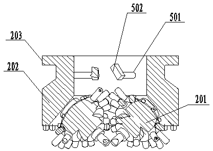 Drilling machine for exploiting shale gas