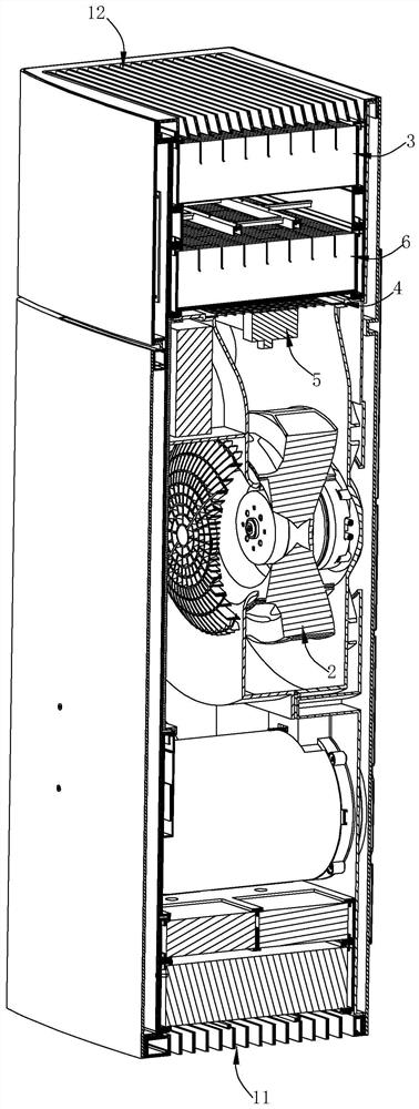 Purification assembly and filtering device applying purification assembly