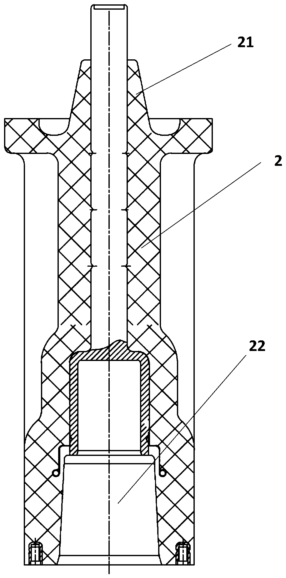 A solid insulated circuit breaker