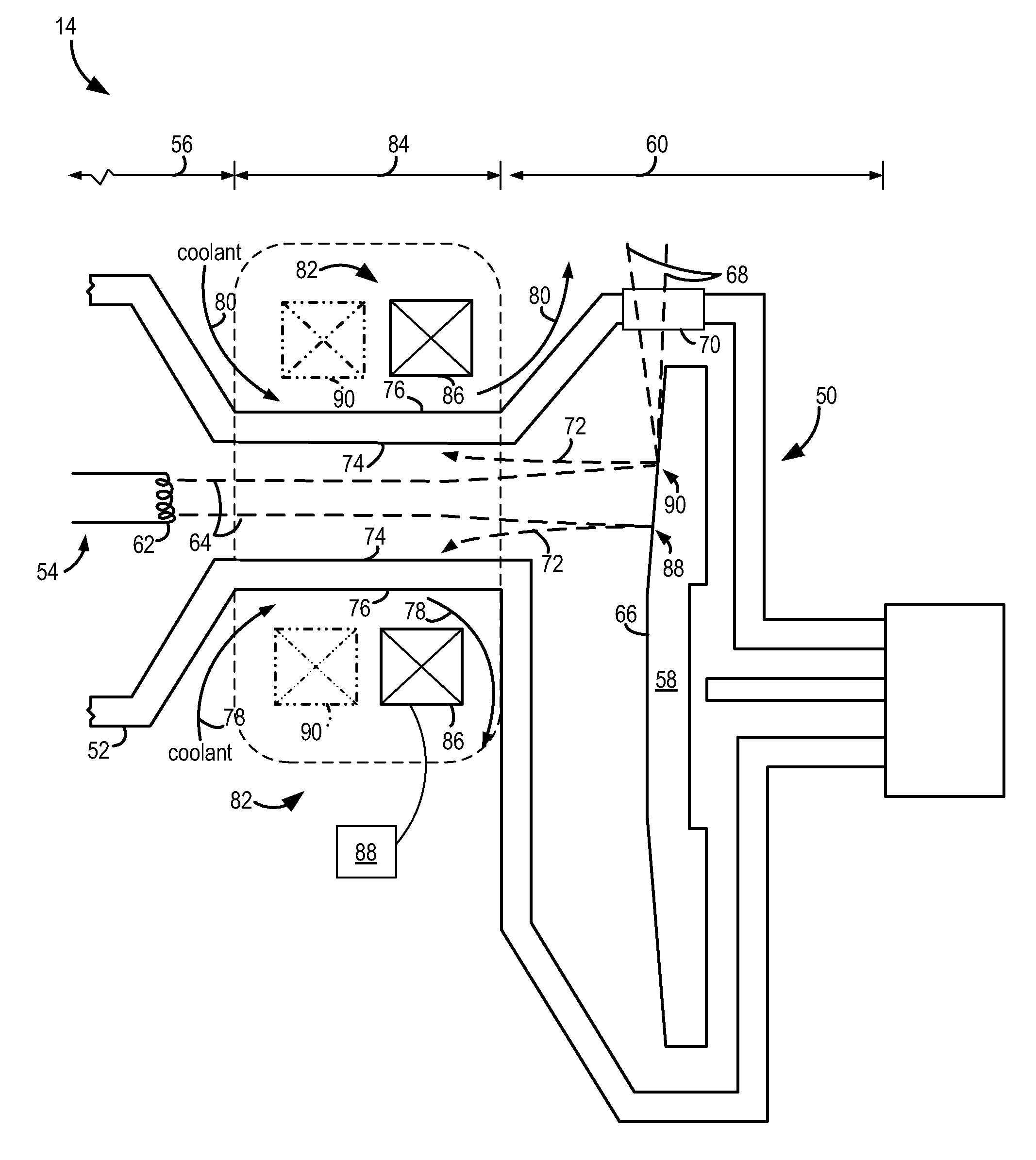 Apparatus and method for improved transient response in an electromagnetically controlled x-ray tube