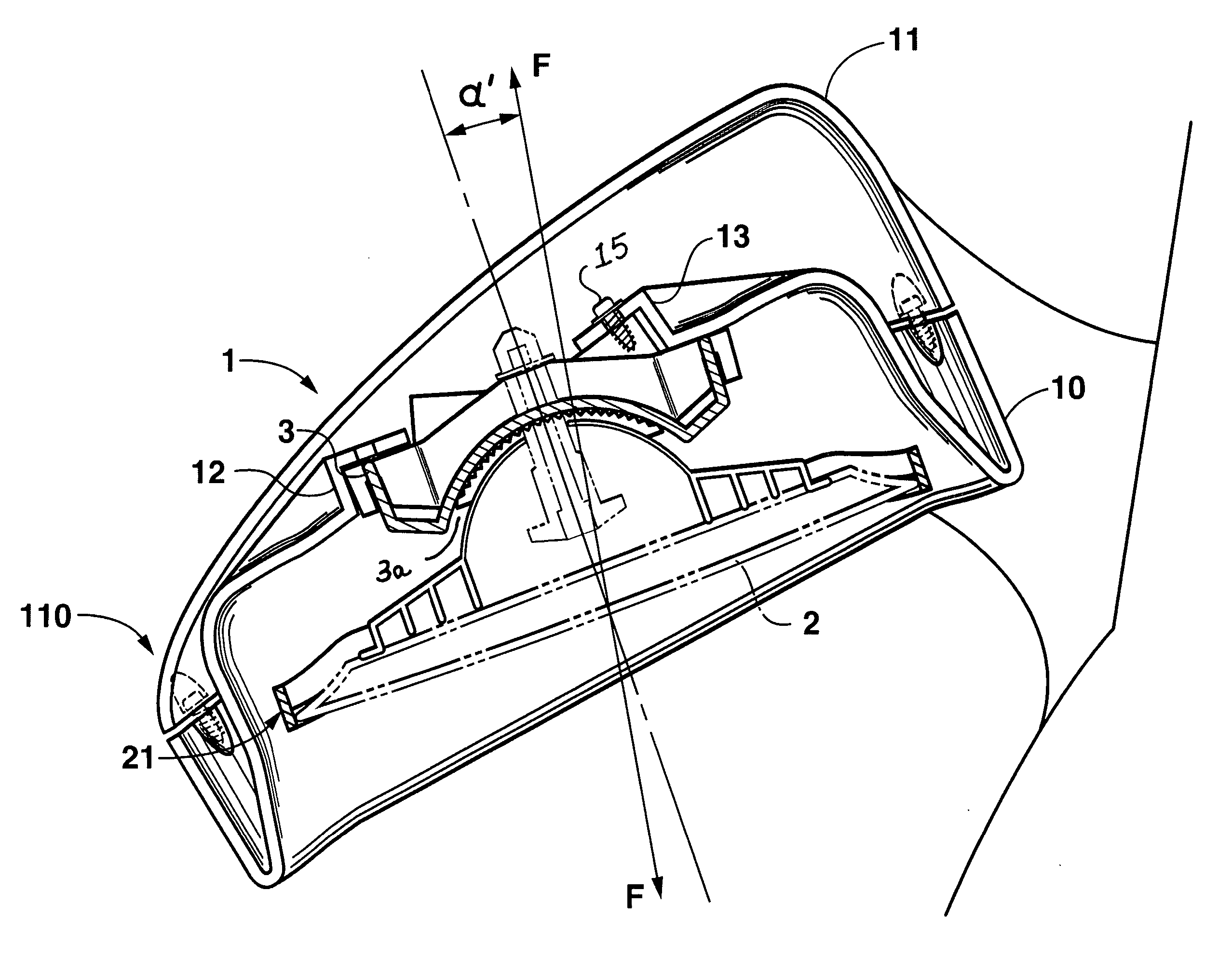 Exterior rear view vehicle mirror with reversible housing