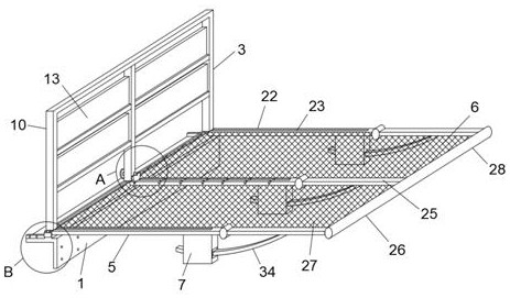 Safety type building construction guardrail