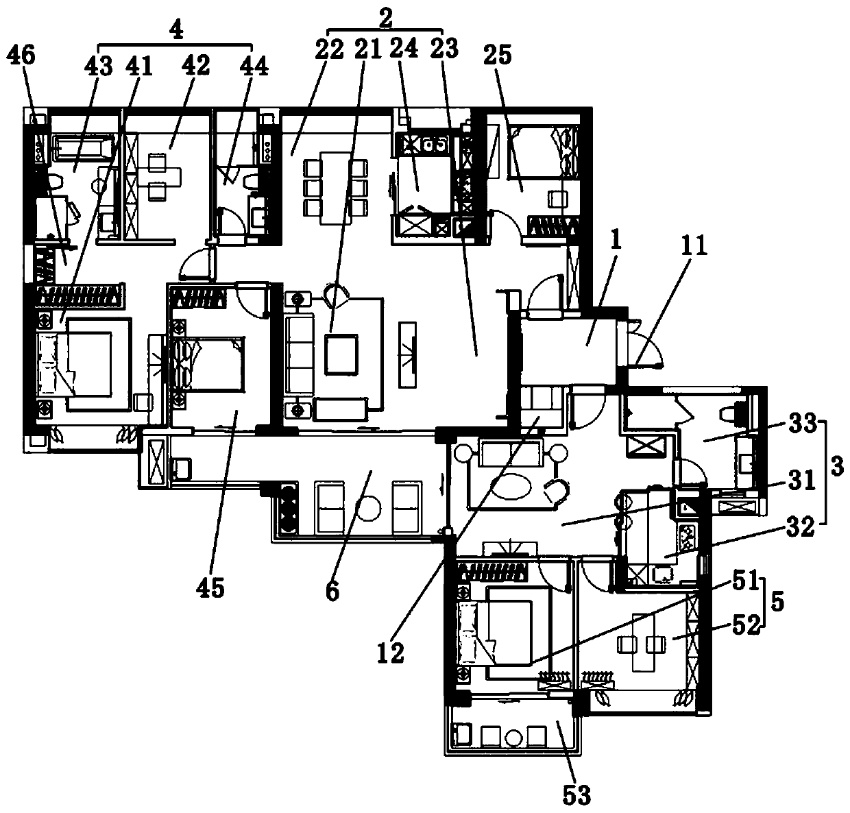 Three-generation house design