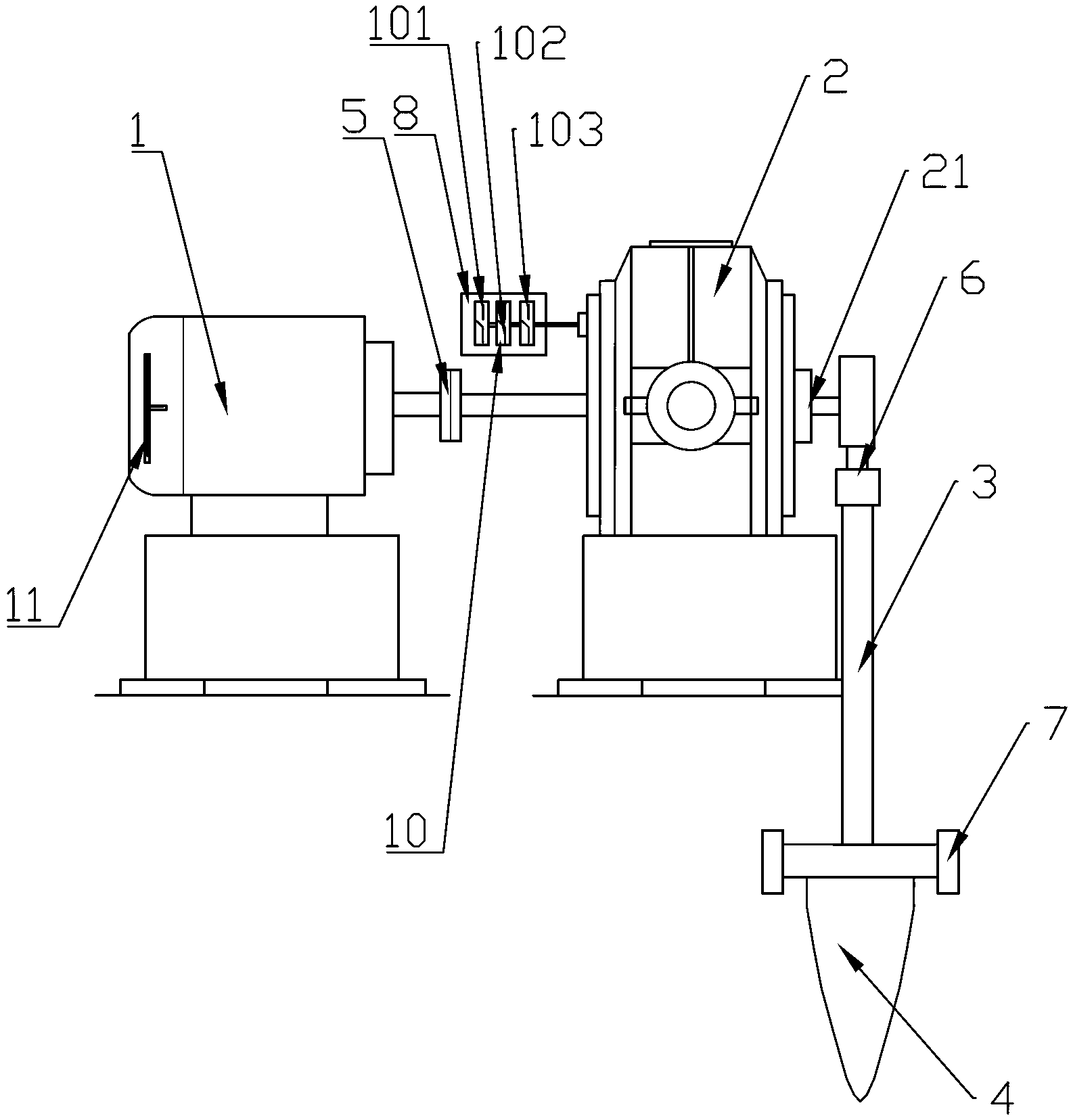 Protective device making swing chute mouth being accurately located