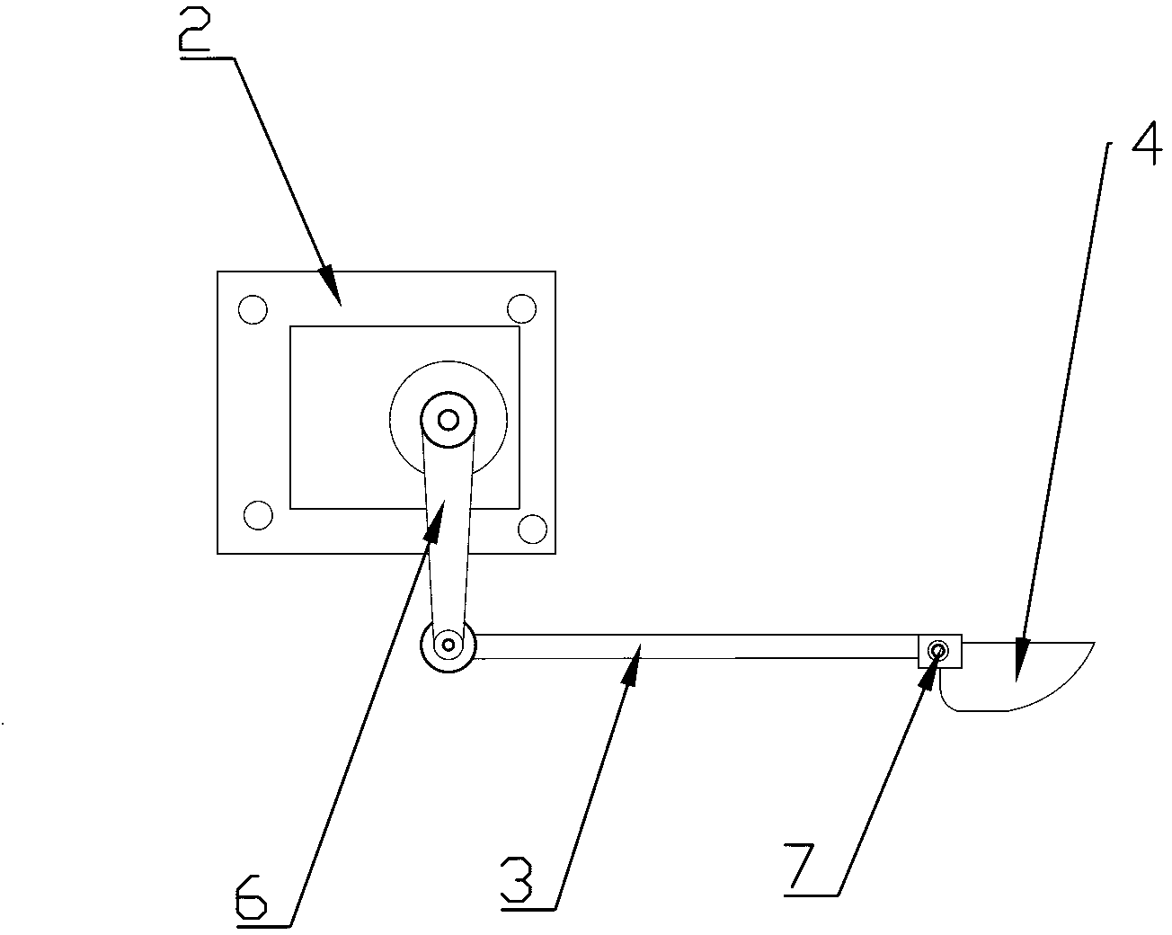 Protective device making swing chute mouth being accurately located