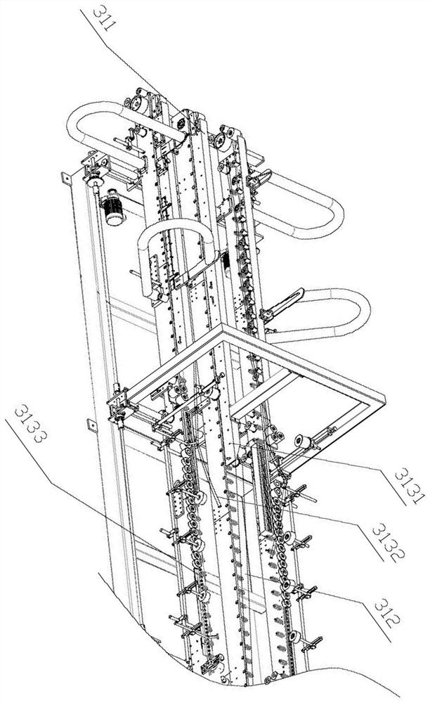 An electric control system for a double-piece automatic nail box machine