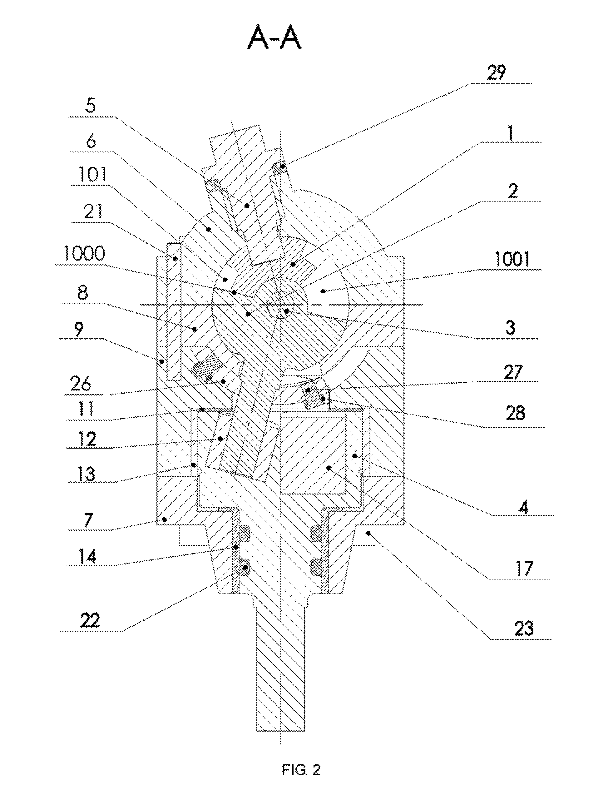 Anti-locking mechanism of spherical compressor rotor, Anti-locking power mechanism of spherical compressor, and spherical compressor