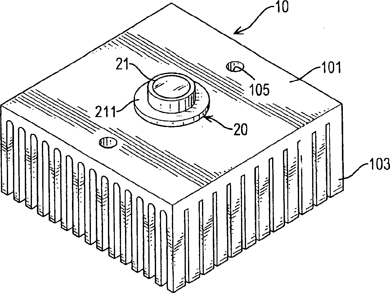 Light emitting diode device with highly effective heat radiation effect