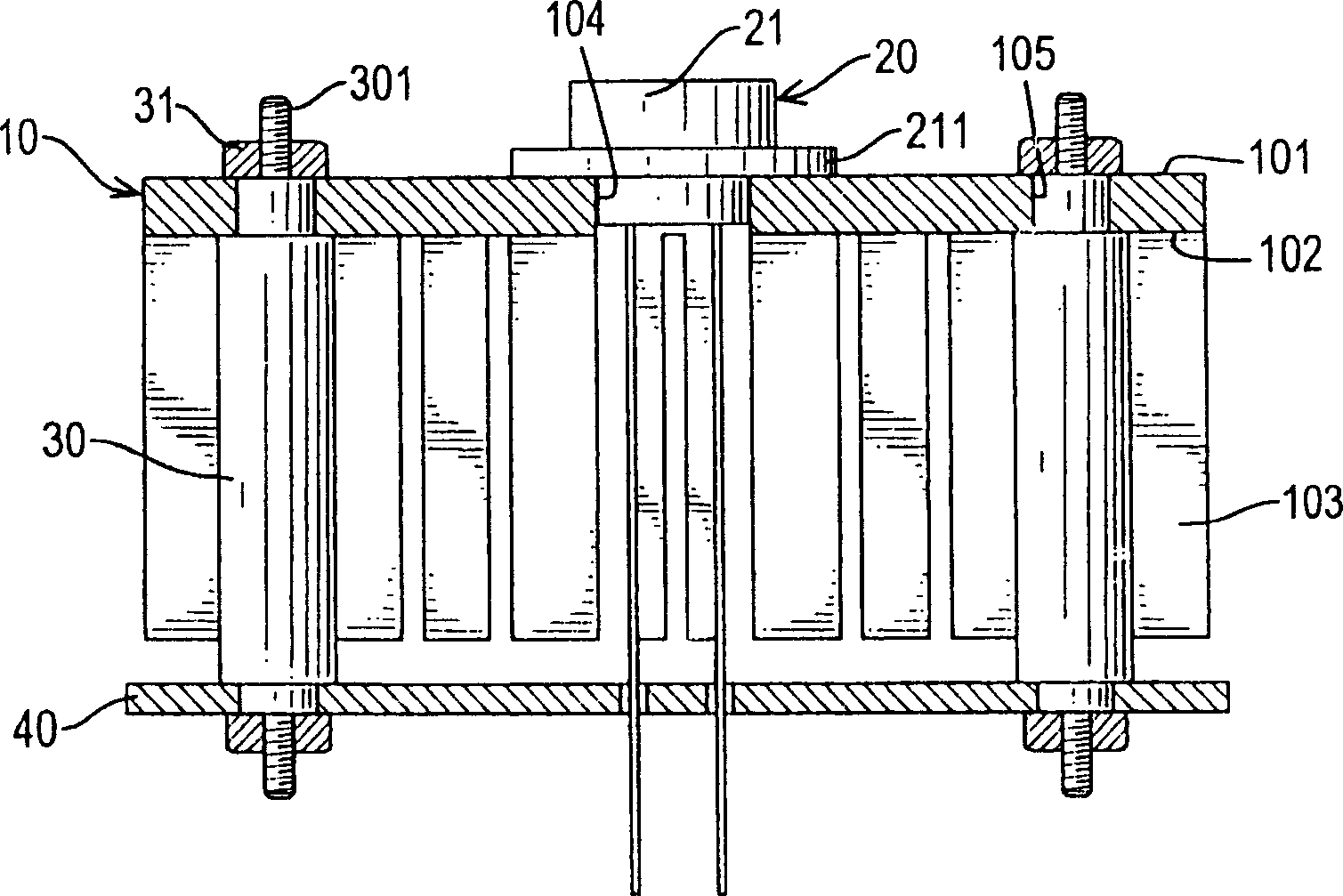 Light emitting diode device with highly effective heat radiation effect