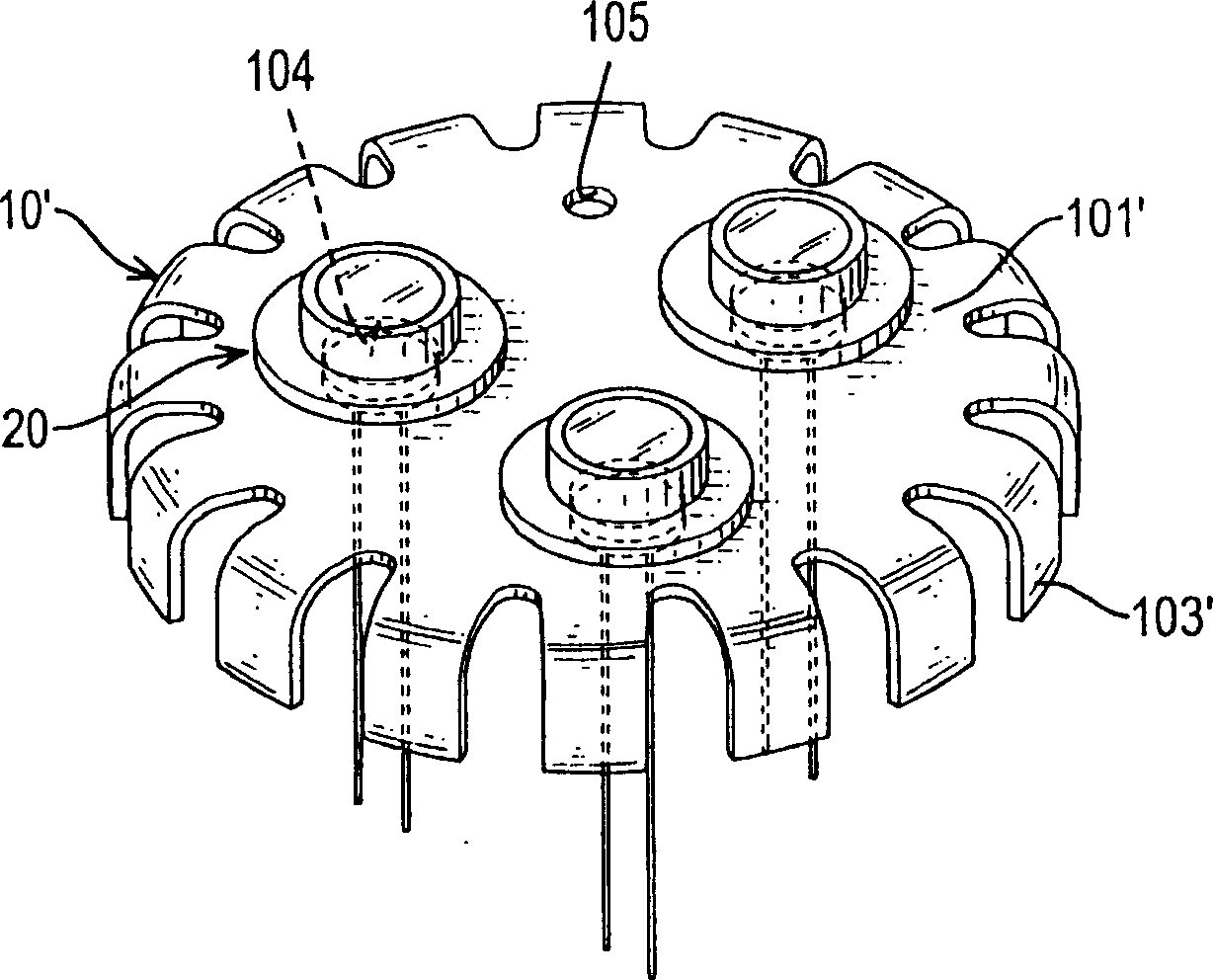 Light emitting diode device with highly effective heat radiation effect