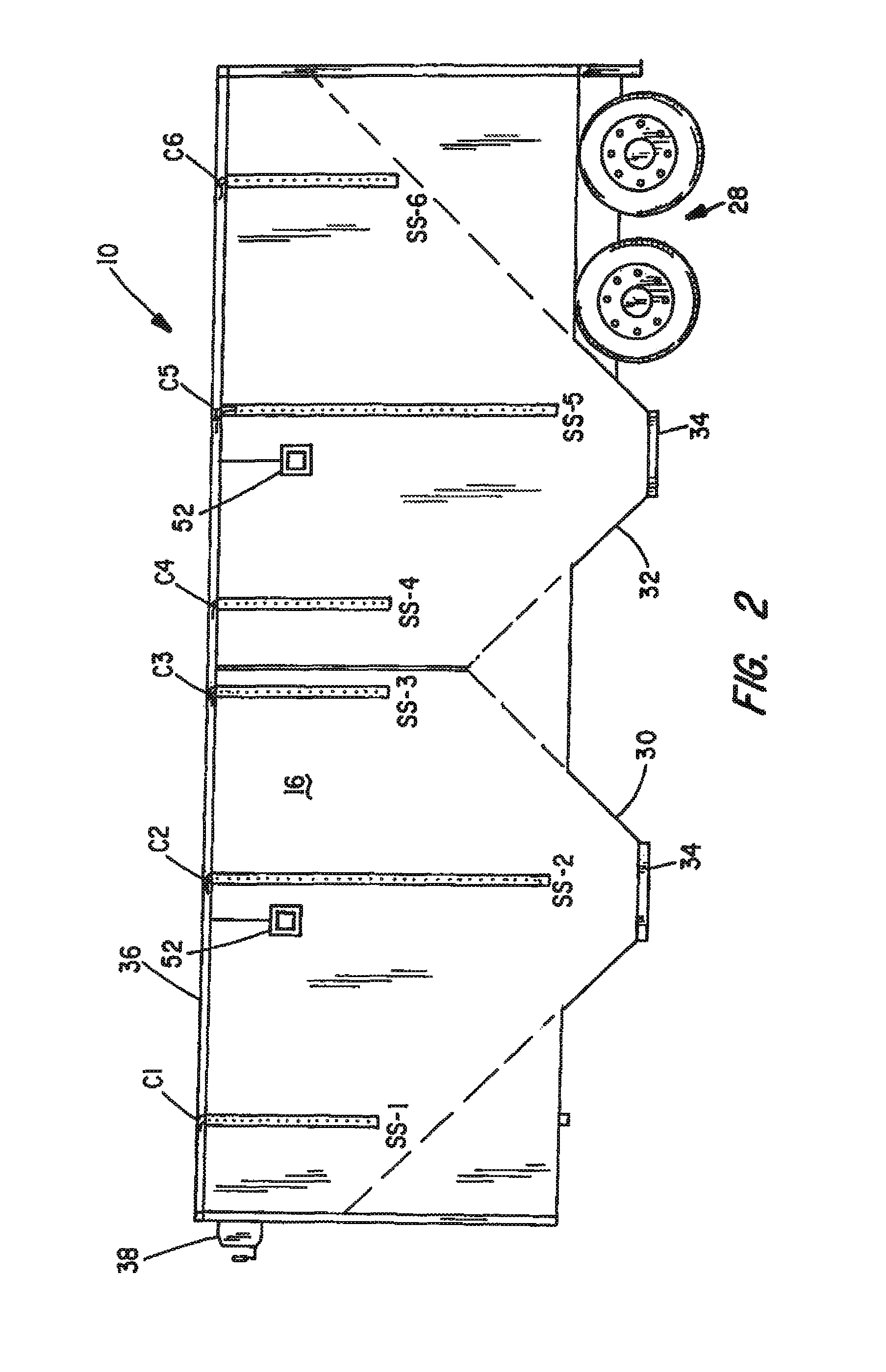 Load fill sensor system for grain trailers