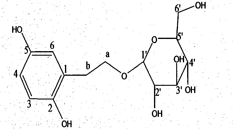 A kind of dihydroxyphenylethanol glucoside compound and its preparation method