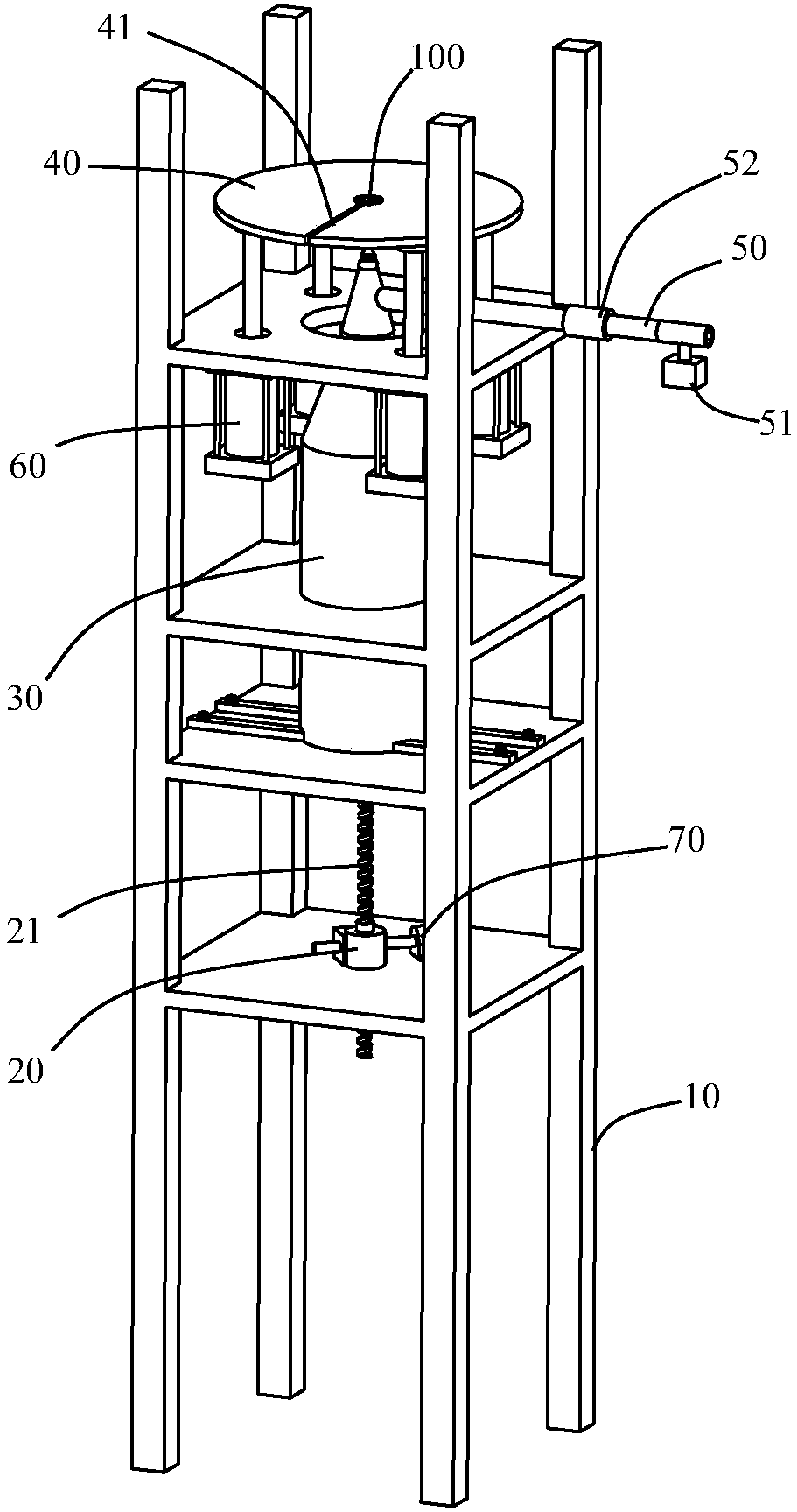 Sealing performance detection device for fire-fighting spray head