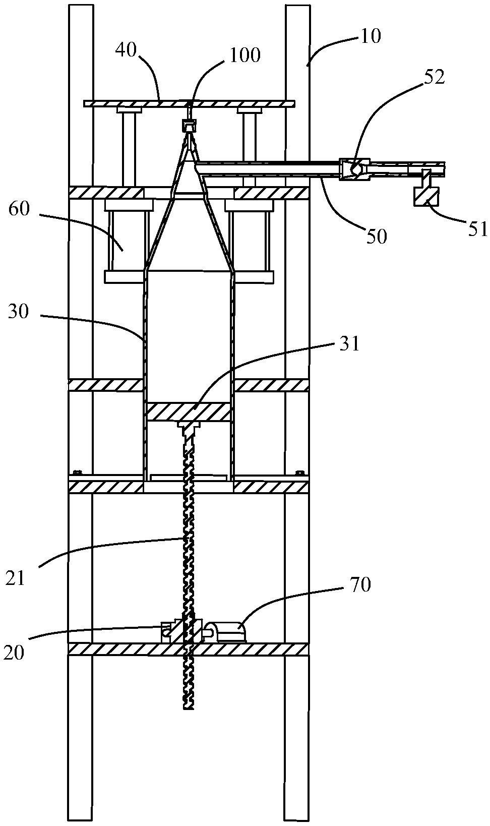 Sealing performance detection device for fire-fighting spray head