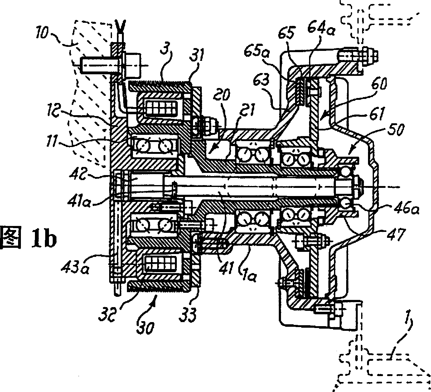 Motion-transfering device of motor-vehicle fan co-axially operated with connection system