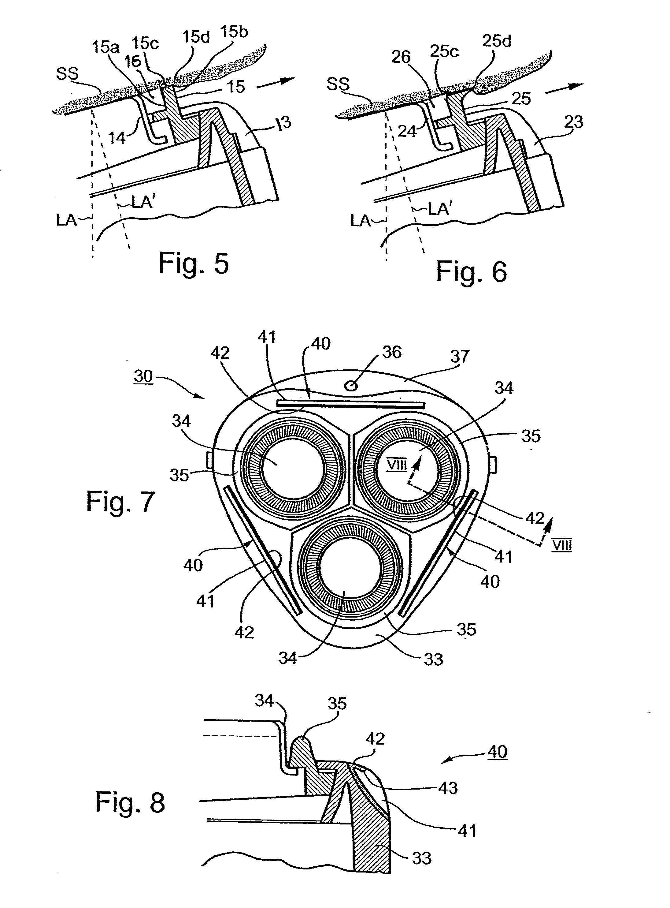 Shaving apparatus particularly useful for wet shaving with an electrical shaver