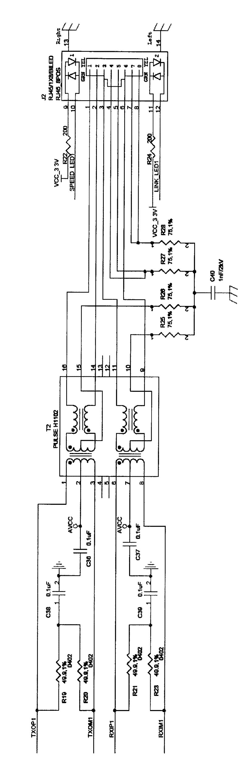 Plastic optical fiber wall surface exchange with control chip