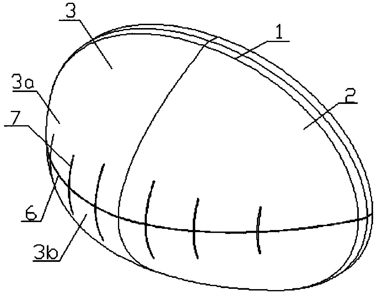 Front cover structure for railway vehicle head