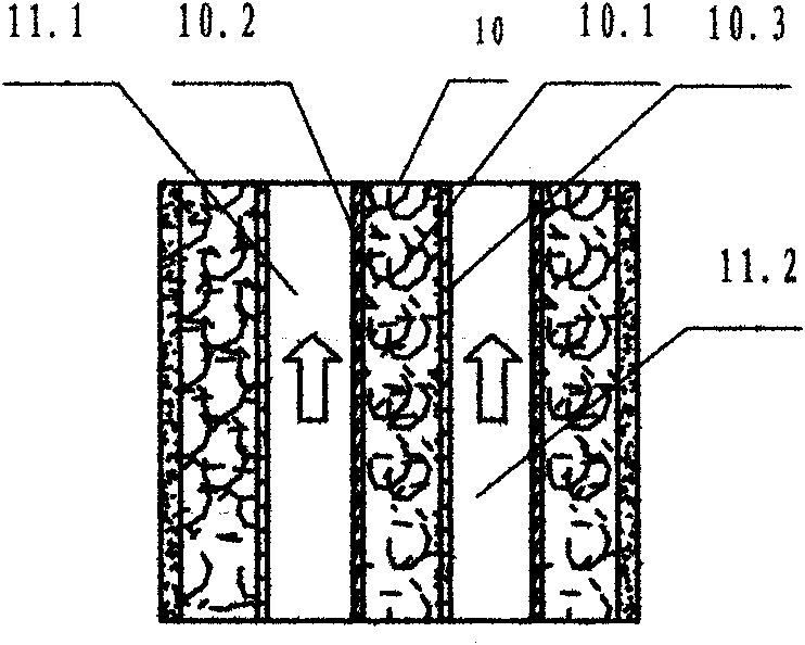 Device for separating electro-adsorption water-based solution ions