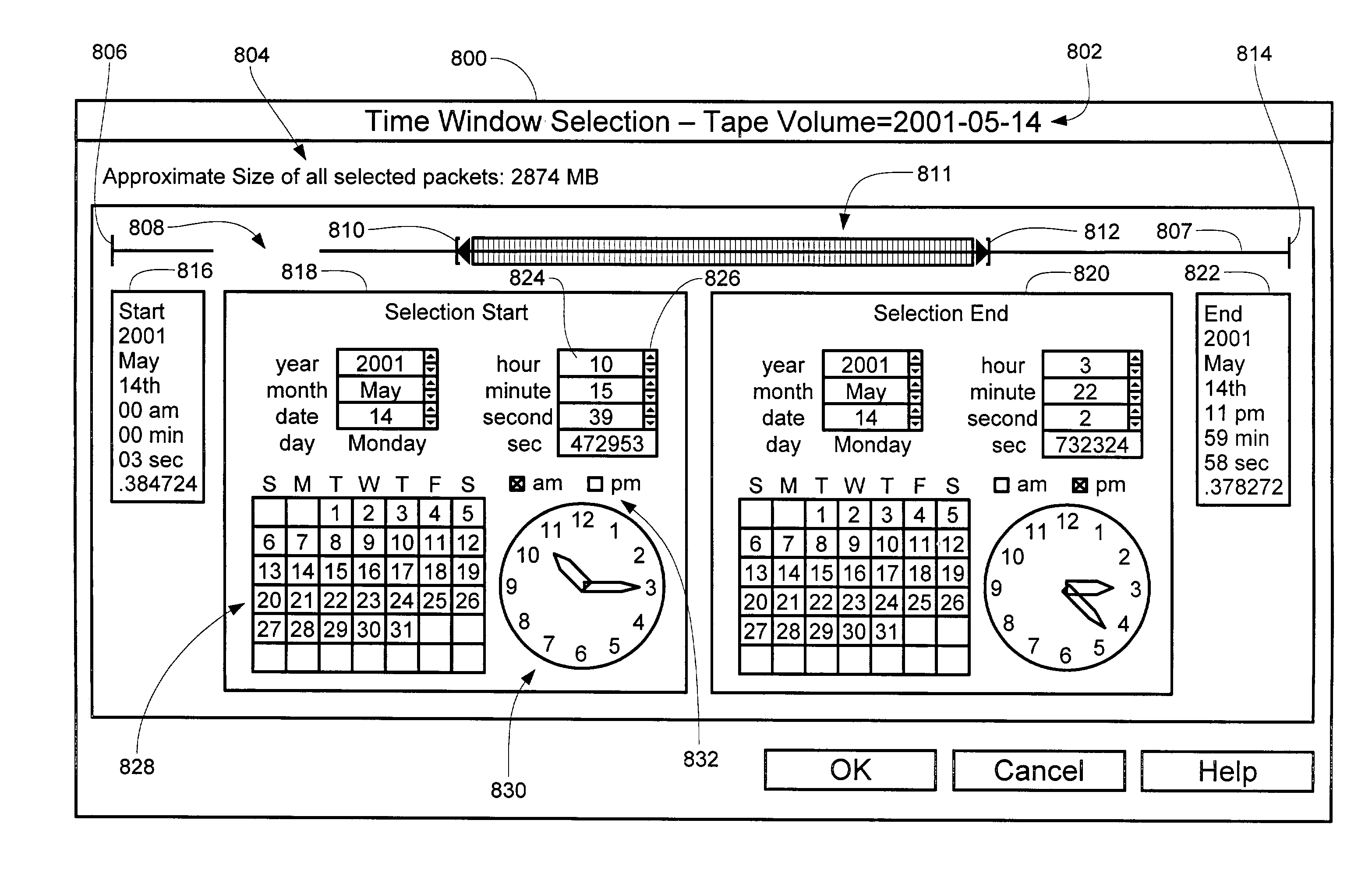 Sliding window packet management systems