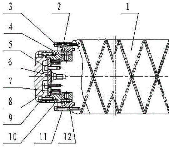 Medium and thick plate straightening machine intermediate roll assembly