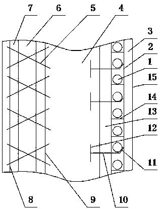 Energy-saving wall with functions of heat preservation and heating