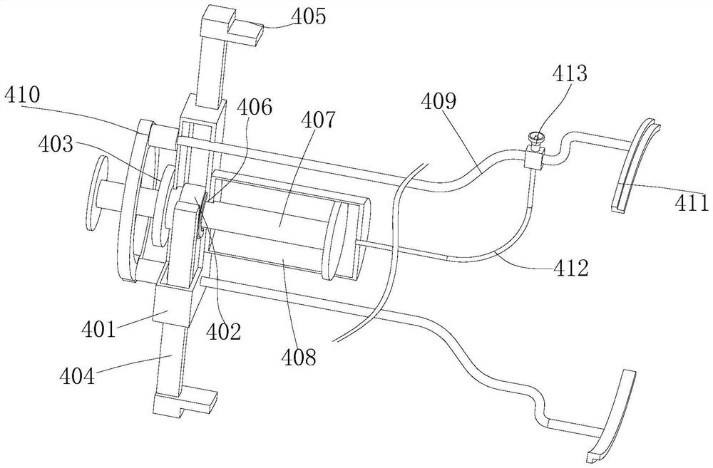 Cement pipeline attaching device for water conservancy project