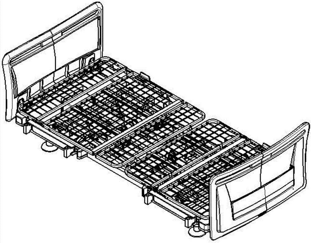 Assembling type electric nursing bed