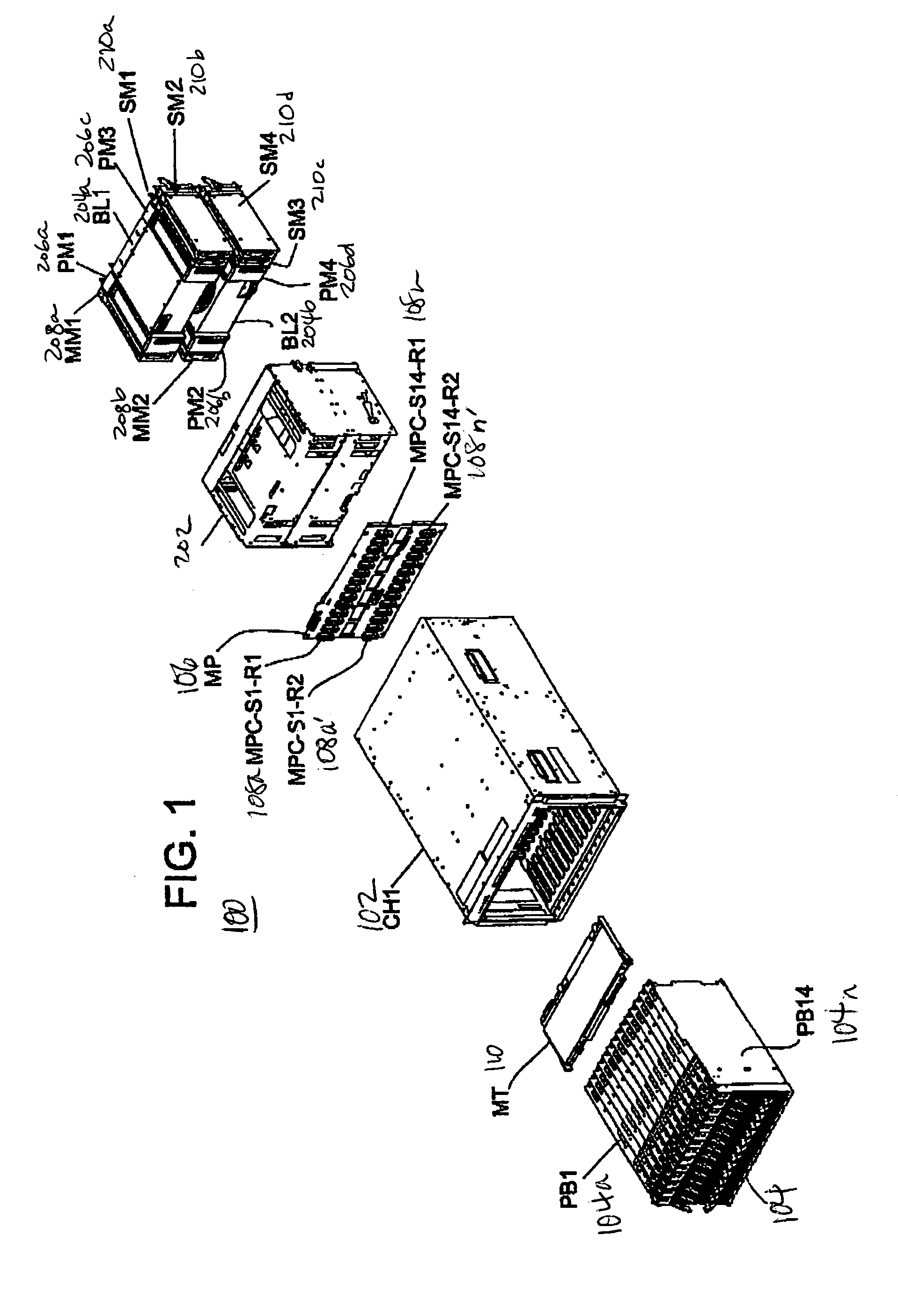 Method and system for load balancing switch modules in a server system and a computer system utilizing the same