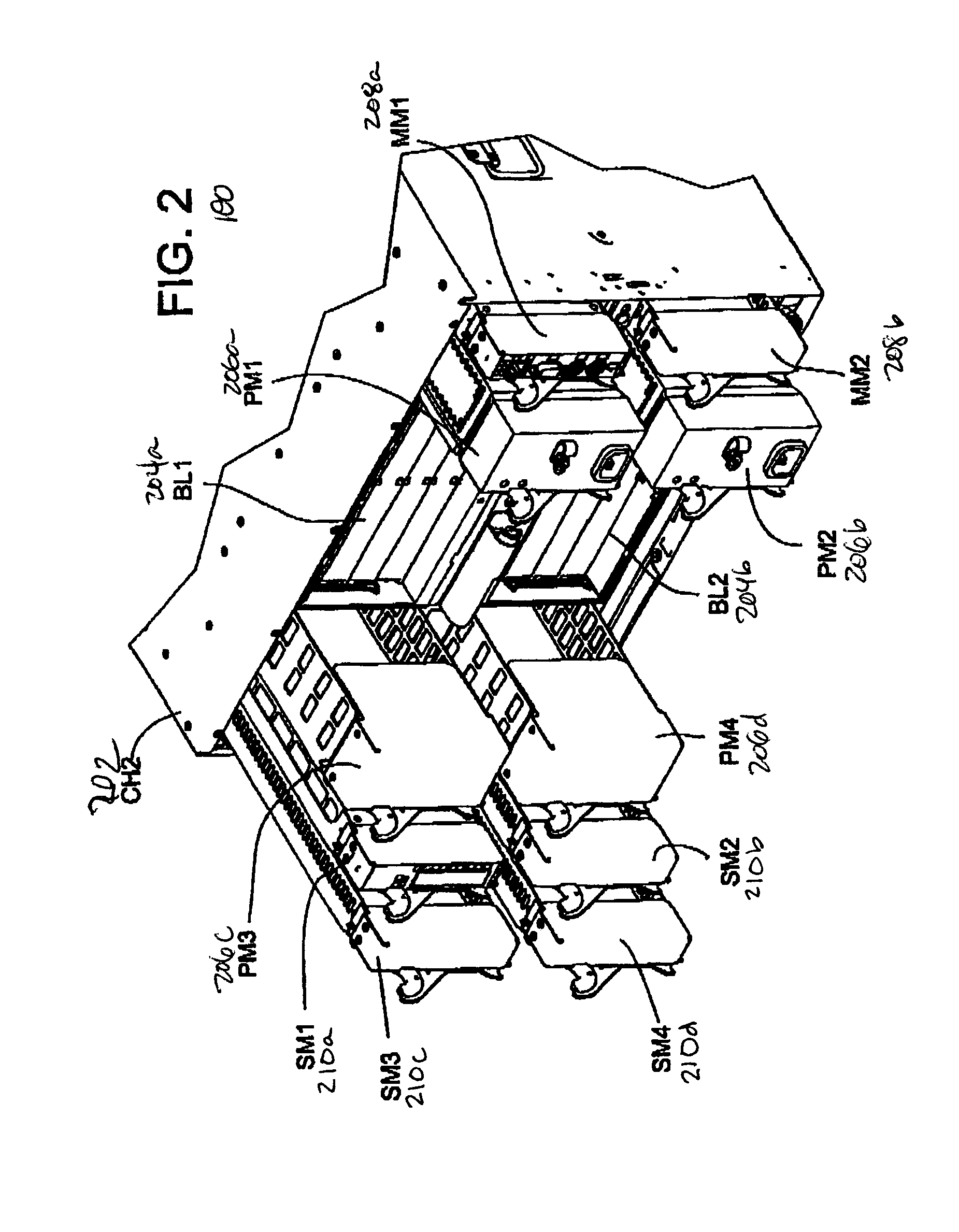 Method and system for load balancing switch modules in a server system and a computer system utilizing the same